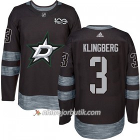Män Ishockey Dallas Stars Tröja John Klingberg 3 1917-2017 100th Anniversary Adidas Svart Authentic